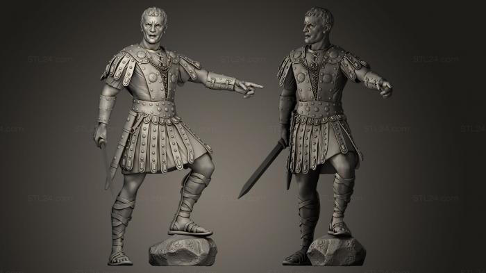 Statues of famous people (Caesar, STKC_0011) 3D models for cnc